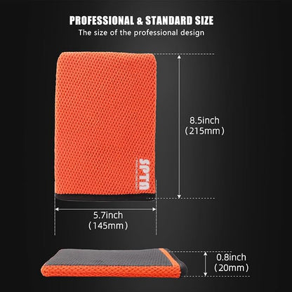 SPTA Clay Mitt, Pro Medium Grade Clay Bar Infused Mitt, Car Detailing Glove Quickly Removes Debris from Your Paint, Glass, Wheels, & More -CB306