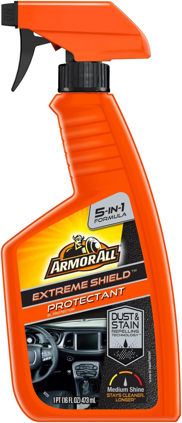 Armor All Extreme Shield Protectant Spray, Interior Car Cleaner with UV Protection Against Cracking and Fading, 16 Fl Oz (Pack of 2)