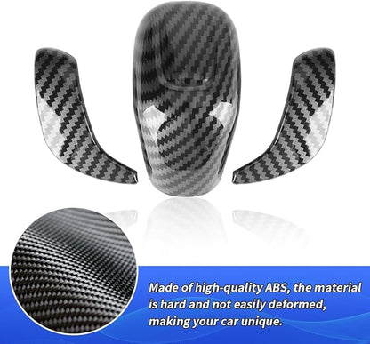 Car Center Console Gear Shift Knob Trim Cover for Nissan Sentra 2020 2021 2022 2023 2024 2025 Auto Interior Accessories Central Control Shifters Protection Decor Panel Carbon Fiber Style Kit