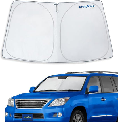Goodyear Foldable Windshield Sunshade for Lexus LX 2008-2021, SUV car Accessories, Sunshade Cover, Sun Shade Car Windshield, Window Sun Blocker - GY008371