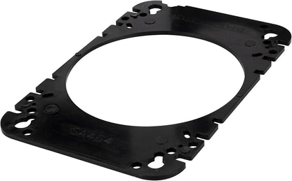 Scosche SA464 4x6” to 4" Car Speaker Adapters Compatible with Select 1976-07 Import and Domestic Vehicles - Adapter Spacers for Car Door and Dash Speakers - Sold in Pairs - See Fit Guide in Image