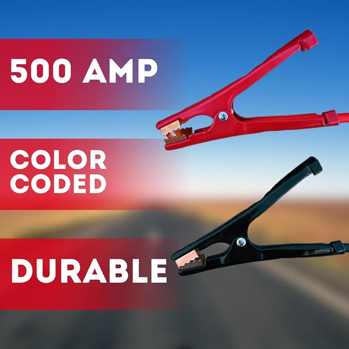 Emergency Zone Roadside Assistance Emergency Car Survival Kit. Basic, Deluxe, Premium, & Add-on's Available. (3 Pack, Heavy Duty Jumper Cables)