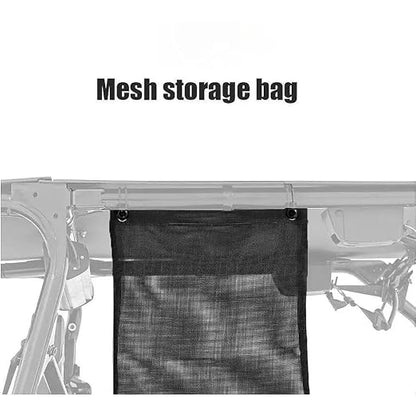 Boat Trash Bag 20L Heavy Duty Garbage Can-Water-Resistant Offroad Container W/ Reinforced Mesh & Quick-Release Straps, Universal Spare Tire Mount for ATV/UTV/Camping, Easy Emptying Boat Accessory