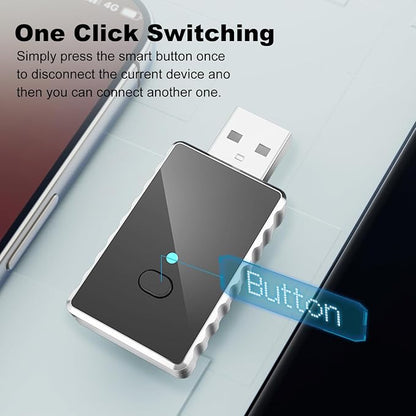 Wireless CarPlay Adapter for iPhone - Carplay&Android Auto Wireless Adapter Convert Wired to Wire-Less Carplay Dongle Fast Setup No Latency for Cars with Built-in Car-Play