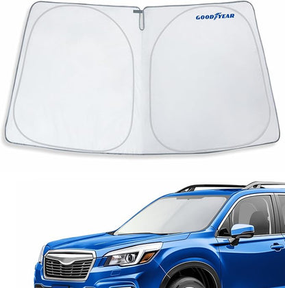 Goodyear Foldable Windshield Sunshade for Subaru Forester 2019-2024, SUV car Accessories, Sunshade Cover, Sun Shade Car Windshield, Window Sun Blocker - GY008279