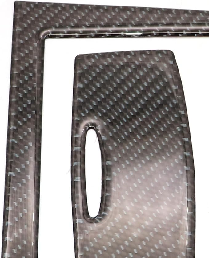 NLQR 11pcs Real Carbon Fiber Interior Trim Kit, Carbon Fiber Kits Interior Trim Cover Fit for Infiniti Q50 2014-2024 for Q60 2017-2022 Carbon Fiber Interior Set Trim Kit