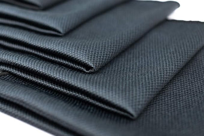The Rag Company - Diamond Weave Glass & Window - Detailing Towels to Polish Mirrors & Chrome, Snakeskin Like Texture, Lint-Free, Streak-Free, 280gsm, 16in. x 16in, Black (6-Pack)
