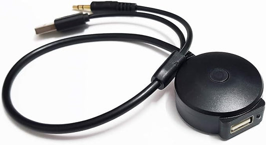 Bluetooth Adapter Compatible with Mini Cooper BMW Car Apple Android Phone Music AUX 3.5 Wireless Cable Capable Devices