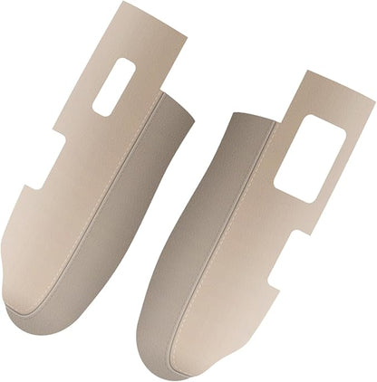 AOMSAZTO Front Door Panels Armrest Cover Leather Left & Right for Honda Cr-V CRV 2007-2012 (Beige)