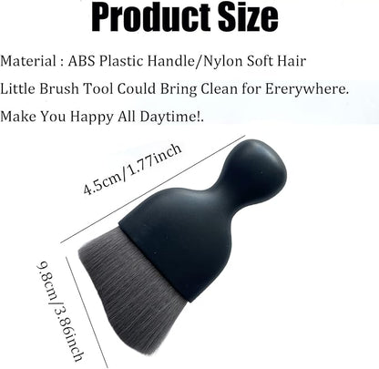 Car Detailing Brush,Car Interior Detail Dust Brush,Soft Bristle Cleaning Brush,Universal Car Brush Tool(Double Purple)