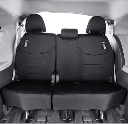 EKR Sienna Seat Covers for 2021-2026 Toyota Sienna Limited,Platinum,2nd Row Captain Chairs with Legrest 7 Seats,Automotive Seat Covers,Car Seat Cover Full Set,Neoprene (Black)