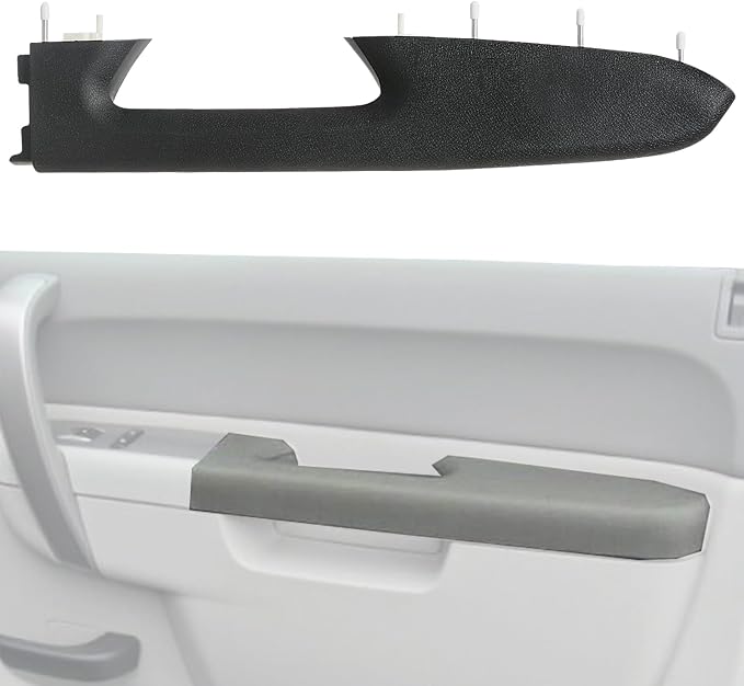 Upgraded Door Armrest Repair Kit Right Passenger Side Door Panel Handle Black Compatible with 2010-2014 Chevy Silverado GMC Sierra 1500 2500HD 3500HD Replaces 22818470