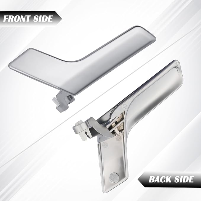 Metal Interior Door Handle Repair Kit | Compatible with Mercedes Benz W204 X204 C230 C250 C280 C300 C63 GLK250 GLK280 GLK300 | Inside Inner Front or Rear Left Driver Side Door Lever (Matter Sliver)