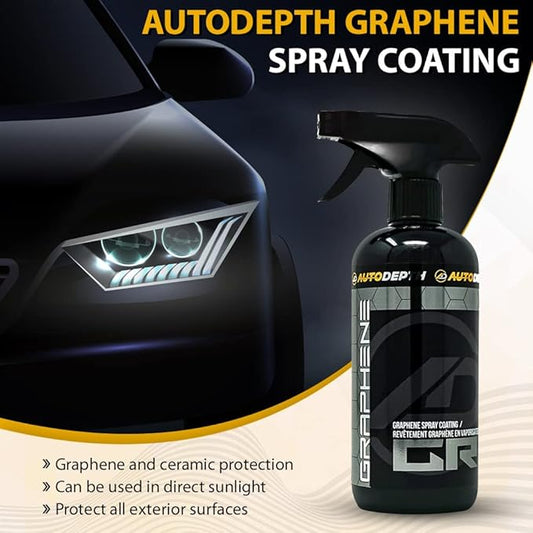 AutoDepth Graphene Ceramic Spray Coating, for Superior Protection & High Shine, Hydrophobic Car Coating Spray, for Car, Boat, Rv, Truck, Alloys, Lasts Upto 12 Months