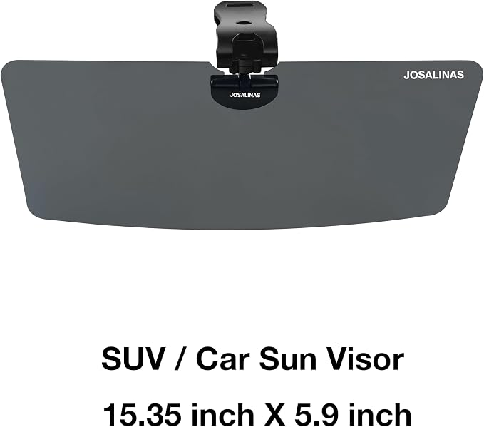 Automotive Sun Visors for Car, Van, Truck, Polarized Protection, Universal Install Anti-Glare Extender (15.35" for SUV/Car Sun Visor)