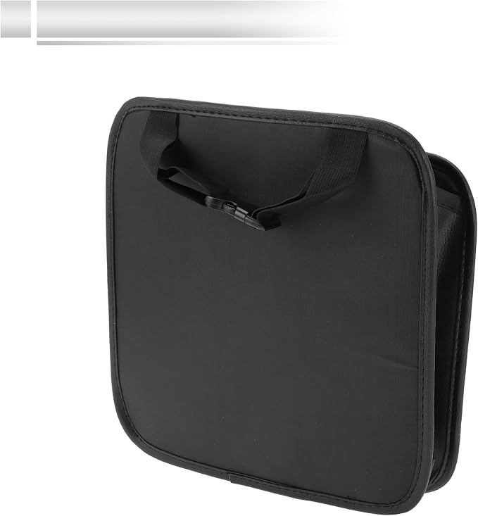 1 Pcs Universal Car Trash Can Hanging 10.2" Length 3.5" Width 10.2" Height Trash Bin Multicolor Faux Leather Rhinestone