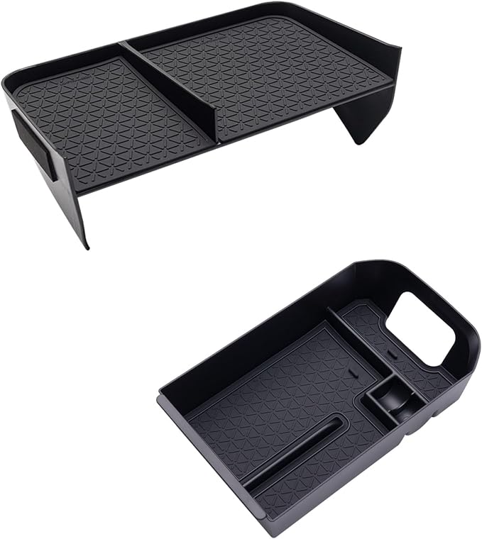 JDMCAR Upgraded Center Console Organizer Compatible with Toyota RAV4 2025 2024 2023 2022 2021 2020 2019 Interior Accessories, Gear Shift Storage Tray Secondary Box Insert Divider - 2pcs