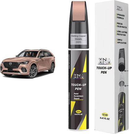 XNA Melting Copper Metallic(52H) for Mazda Touch Up Paint, Car Scratch Remover for Nicks and Chips Repair, 2-In-1 Quick & Easy Fix Car Scratch Repair Kit with Exact Color-Matched
