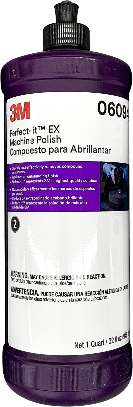 3M Perfect-It EX Machine Polish, 06094, High Performing, 1 qt (32 fl oz/946 mL)