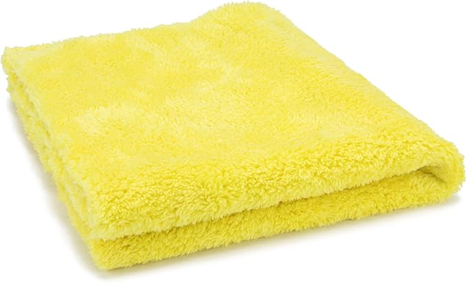 Autofiber [Korean Plush 550] Premium Edgeless Detailing Towels 550gsm (16"x16") Yellow - 3 Pack