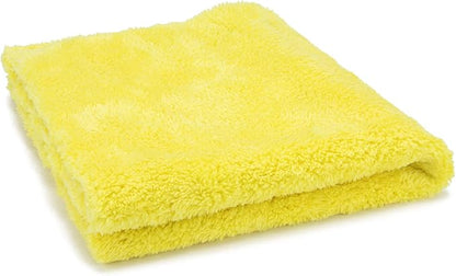 Autofiber [Korean Plush 550] Premium Edgeless Detailing Towels 550gsm (16"x16") Yellow - 10 Pack