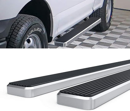 APS Running Boards 5 inches Compatible with Ford F150 2015-2026 Regular Cab & F-250 F-350 Super Duty 2017-2026 304 Stainless Steel (Nerf Bars Side Steps Side Bars)
