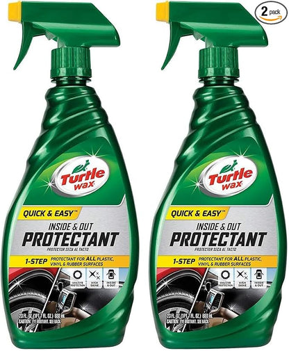 Turtle Wax 50655 Inside & Out Protectant, 23 Fluid Ounces, White (Pack of 2)