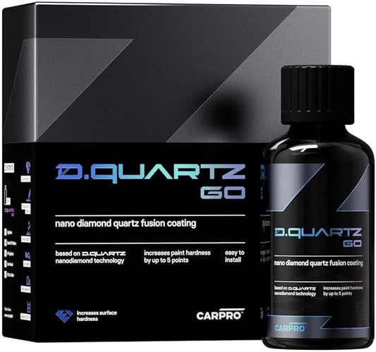 CARPRO DQUARTZ GO Nano Diamond Quartz Fusion Coating: Ceramic Coating for Cars, Professional-Grade Coating in DIY Package, Increase Surface Hardness - (30ml Kit)
