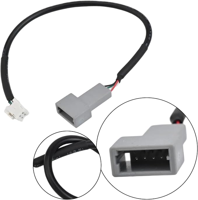 USB 2.0 To 4 Pin Audio Interface Cable For Hyundai For Kia For Vehicles, Black ABS Adapter For Android Multimedia Connectivity, 20 Cm(4pin)