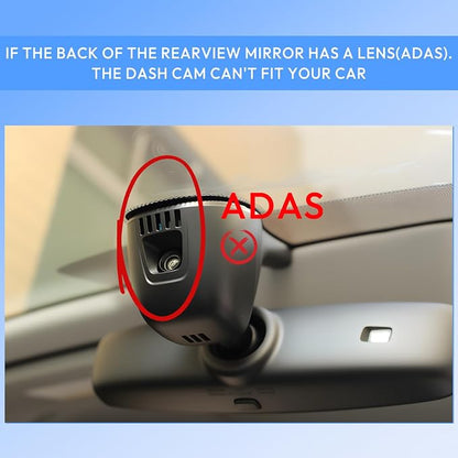 Dual Channel 4K & 1080P Dash Cam for Audi 2019-2026 A4 A6 Allroad A3 A5 Q5 S4 S6 Q7 A8 Q8 S8 TT A7 S5 Q3 e-tron,OEM Style,Loop Recording,Easy Installation,WiFi & App,128G Card