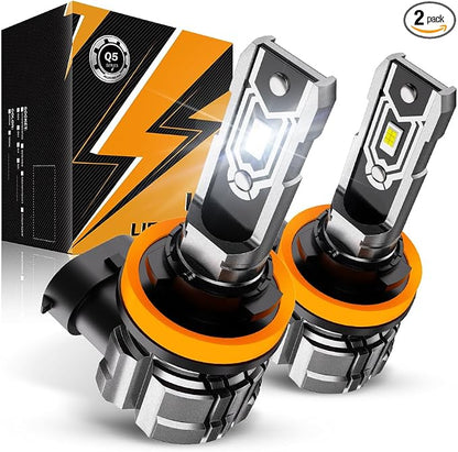 Auxbeam H11 H8 H9 Fog Lights, 10000LM 400% Brighter H8 H9 H11 Fog Light, White Strong Penetrating Light, Super Bright Plug and Play