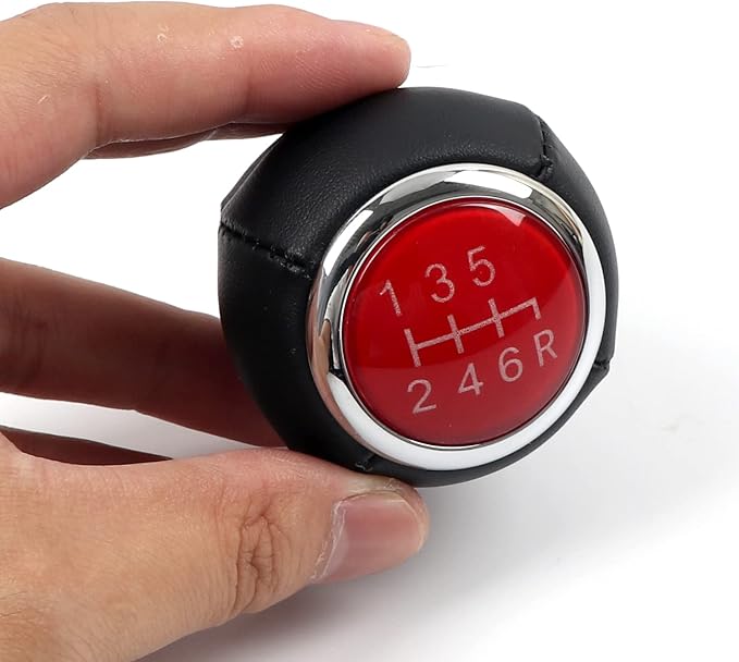 HIGH FLYING for Subaru WRX STI 2007-2021, BRZ/for Toyota 86 (ZN6/ZC6) 2012-2021 Car Accessories Inner Plastic & Leather Gear Shift Knob Replacement 1pc (6-Speed)