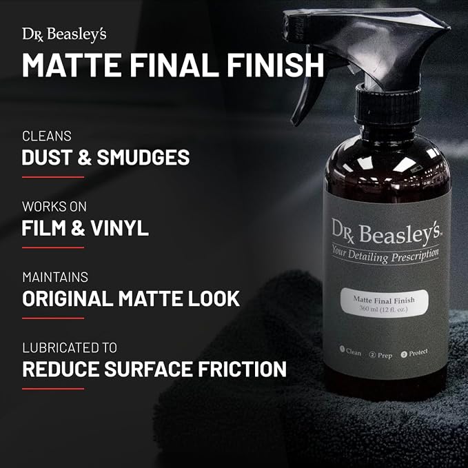 Dr. Beasley's - MP32D12 Matte Final Finish - 12 oz., Ultimate Detail Spray, pH Balanced and Gloss-Free, Readily Biodegradable