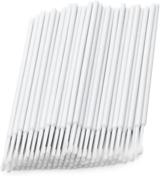 Touch Up Paint Brushes for Automotive Paint Chip Repair Disposable Micro Applicators-White (100 PCS)