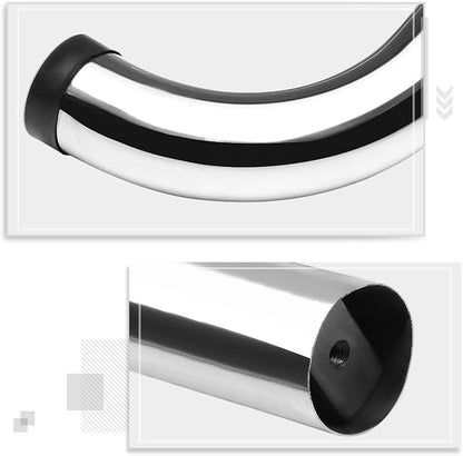 3" Running Boards Steps Bars Compatible with 1999-2019 Chevy Silverado GMC Sierra 1500 2500HD 3500HD, 2019 Chevy Silverado 1500 LD, Chrome Stainless Round Nerf Bars, Extended Cab
