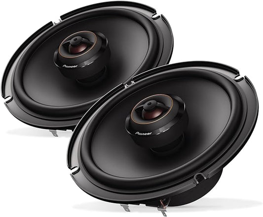 PIONEER D-Series TS-D65F 6.5” 2-Way Speakers (Pair) – 270W Max, Balanced Sound + Smooth Treble, Ideal Factory Upgrade, Add an Amplifier for Even Better Performance
