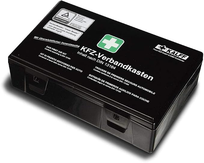 Quattroerre 16057 Hard First Aid Kit for Car Approved DIN 13164