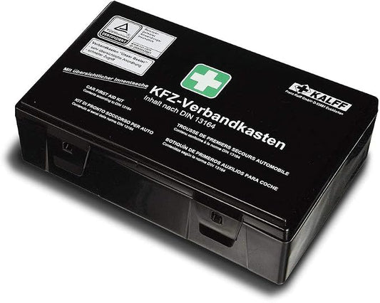 Quattroerre 16057 Hard First Aid Kit for Car Approved DIN 13164