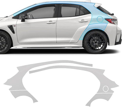 for Toyota Corolla GR 2023-2024 TPU Clear 9Mil Pre-Cut Paint Protection Film Car Vinyl Wrap,PPF Transparent Protective Anti-Scratch Self Adhesive Waterproof Car Wrap Film,for Rear Side