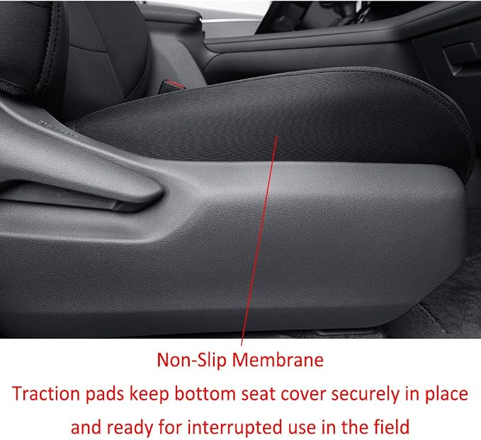 EKR Sienna Seat Covers for 2011-2020 Toyota Sienna L,LE,XLE,Limited,7 Seats,2nd Row Captain Seats W/NO Legrest,Waterproof Car Seat Cover Full Set,Car Seat Protectors- Three Row,Neoprene (Black)