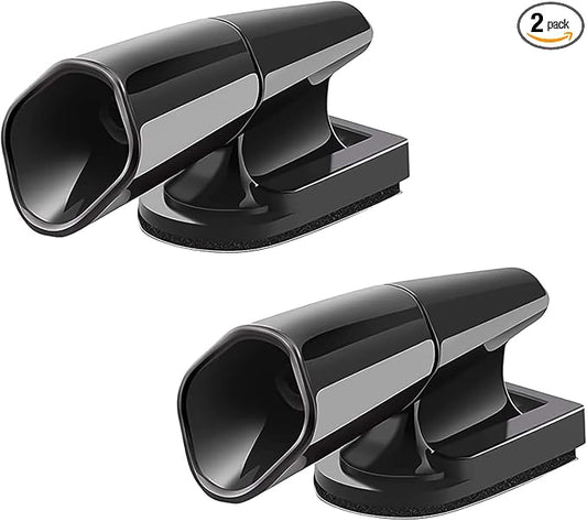 SAVITA 2pcs Auto Deer Whistles, Black Ultrasonic Car Deer Warning Whistles Self-adhesive Animals Alert Devices for Cars, Trucks and Motorcycles