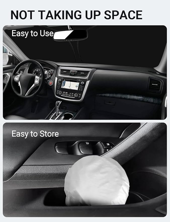 Proadsy 2026 Upgrade Front Windshield Sun Shade Foldable Sunshade Protector Custom Fit 2013-2018 Nissan Altima Accessories