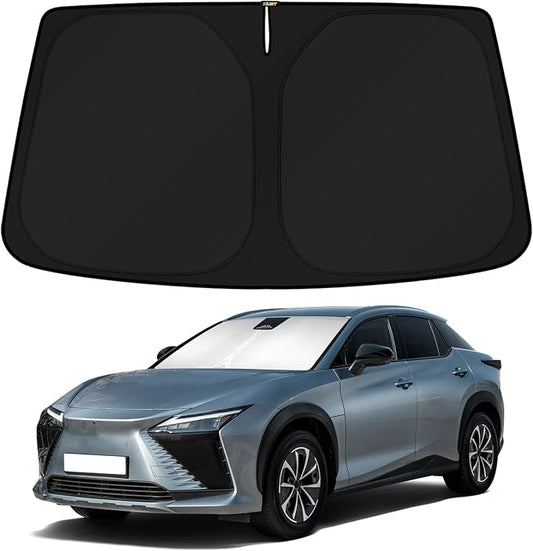 KUST Windshield Sun Shade for 2023-2025 2026 Lexus RZ SUV, 450e, 300e, 300, 450e Luxury Accessories Custom Fit Sunshade Sun Visor Protector Foldable Blocks UV Rays Keep Your Car Cooler