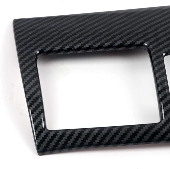 HIGH FLYING Car Interior Accessories Center Console AC Air Vent ABS Carbon Fiber Grain 1pc for Subaru WRX STI 2016-2021, XV Crosstrek 13-17 (Not Fit 2015 WRX)