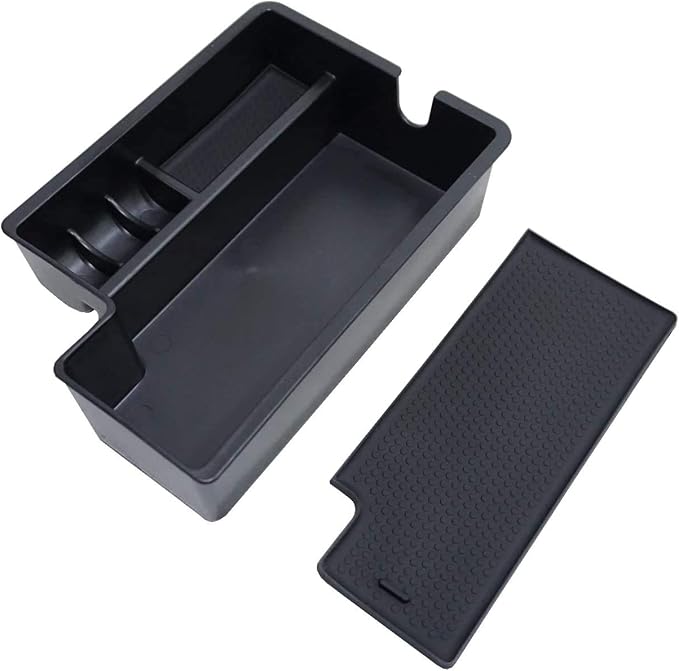 Center Console Armrest Storage Box Compatible with Mitsubishi Outlander Sport 2012 2013 2014 2015 2016 2017 2018 2019 2020 2021 ABS Tray Insert Organizer Glove Pallet