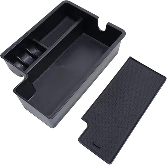 Center Console Armrest Storage Box Compatible with Mitsubishi Outlander Sport 2012 2013 2014 2015 2016 2017 2018 2019 2020 2021 ABS Tray Insert Organizer Glove Pallet
