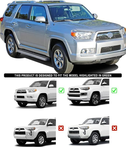 APS Premium 5in 304 Stainless Steel Running Boards Compatible with Toyota 4Runner Limited 10-24