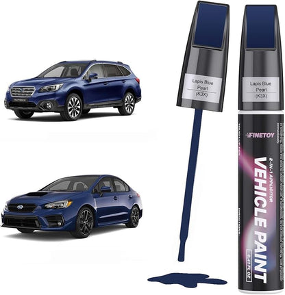 Lapis Blue Pearl(K3X) Touch up Paint for Subaru, Quick & Easy Fix for Car Scratches, 2 in 1 Car Touch up Paint with Pen Tip and Brush, Auto Scratch Repair Pen with Exact Color Match