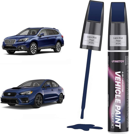 Lapis Blue Pearl(K3X) Touch up Paint for Subaru, Quick & Easy Fix for Car Scratches, 2 in 1 Car Touch up Paint with Pen Tip and Brush, Auto Scratch Repair Pen with Exact Color Match