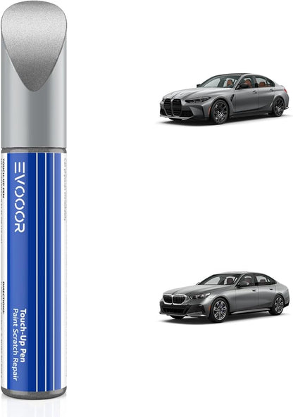 Touch Up Paint for BMW, Titan Silver(354) Exact Match Touch Up Paint Car Scratch Repair (Titan Silver Metallic for 3/5 Series)